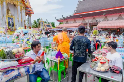 ประมวลภาพพิธีบวงสรวงสมโภช ครบ ๓๗ ปี องค์เทวสุวรรณพรหมาสูติเทพ และท้าวเวสสุวรรณโณ วัดจุฬามณี