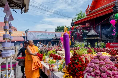 ประมวลภาพพิธีบวงสรวงสมโภช ครบ ๓๗ ปี องค์เทวสุวรรณพรหมาสูติเทพ และท้าวเวสสุวรรณโณ วัดจุฬามณี