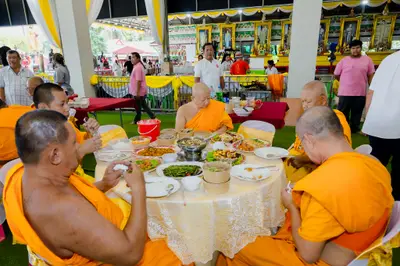 ประมวลภาพพิธีบวงสรวงสมโภช ครบ ๓๗ ปี องค์เทวสุวรรณพรหมาสูติเทพ และท้าวเวสสุวรรณโณ วัดจุฬามณี