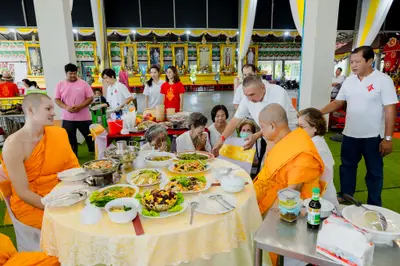 ประมวลภาพพิธีบวงสรวงสมโภช ครบ ๓๗ ปี องค์เทวสุวรรณพรหมาสูติเทพ และท้าวเวสสุวรรณโณ วัดจุฬามณี