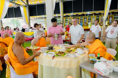 ประมวลภาพพิธีบวงสรวงสมโภช ครบ ๓๗ ปี องค์เทวสุวรรณพรหมาสูติเทพ และท้าวเวสสุวรรณโณ วัดจุฬามณี