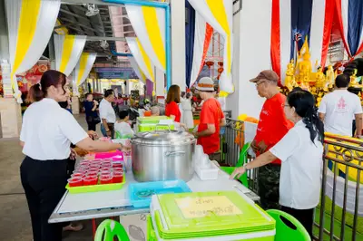 ประมวลภาพพิธีบวงสรวงสมโภช ครบ ๓๗ ปี องค์เทวสุวรรณพรหมาสูติเทพ และท้าวเวสสุวรรณโณ วัดจุฬามณี