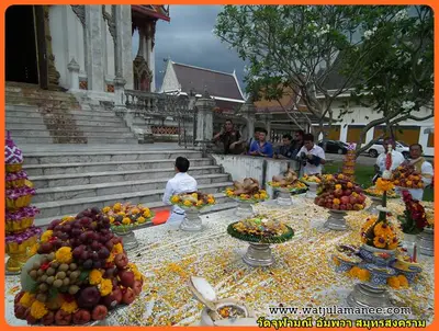 ประมวลภาพงานบวงสรวงและพุทธาภิเษกชนวนรุ่นบูรณะอุโบสถ ปี ๒๕๕๗