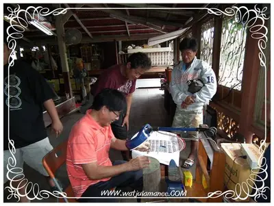 ประมวลภาพค่ำคืนก่อนพิธีพุทธาภิเษกเหรียญที่ระลึกบูชาครู (เตรียมมณฑลพิธี) ปี ๒๕๕๕