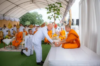 ประมวลภาพพิธีเชิญต้นพระศรีมหาโพธิทศมราชบพิตร ปลูก ณ วัดอมรญาติสมาคม จังหวัดราชบุรี
