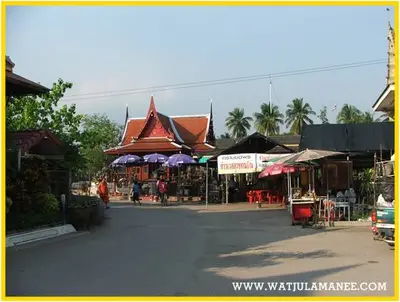 บรรยากาศภายในวัดจุฬามณี — ศาลา องค์เทพ ท้าวเวสสุวรรณ และบริเวณวัด (หน้า /visit)