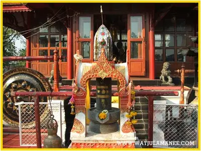 บรรยากาศภายในวัดจุฬามณี — ศาลา องค์เทพ ท้าวเวสสุวรรณ และบริเวณวัด (หน้า /visit)