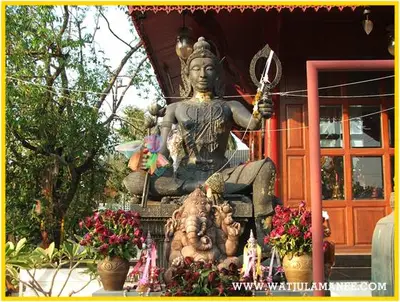 บรรยากาศภายในวัดจุฬามณี — ศาลา องค์เทพ ท้าวเวสสุวรรณ และบริเวณวัด (หน้า /visit)