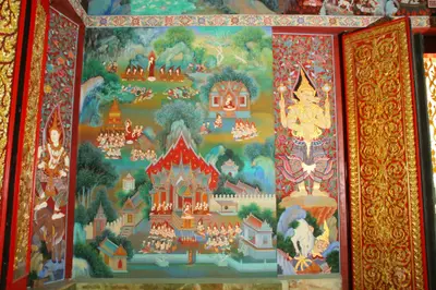 จิตรกรรมฝาผนังและศิลปกรรมภายในพระอุโบสถหินอ่อนจตุรมุข วัดจุฬามณี