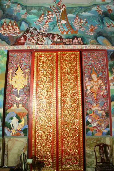 จิตรกรรมฝาผนังและศิลปกรรมภายในพระอุโบสถหินอ่อนจตุรมุข วัดจุฬามณี