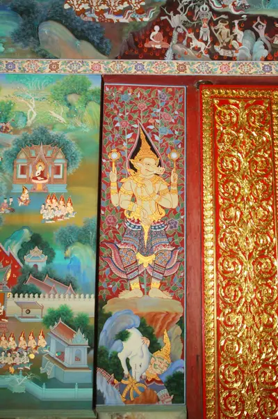 จิตรกรรมฝาผนังและศิลปกรรมภายในพระอุโบสถหินอ่อนจตุรมุข วัดจุฬามณี