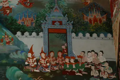 จิตรกรรมฝาผนังและศิลปกรรมภายในพระอุโบสถหินอ่อนจตุรมุข วัดจุฬามณี