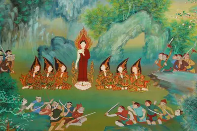 จิตรกรรมฝาผนังและศิลปกรรมภายในพระอุโบสถหินอ่อนจตุรมุข วัดจุฬามณี