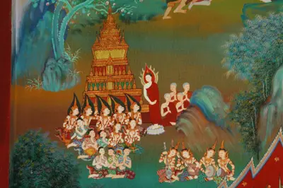 จิตรกรรมฝาผนังและศิลปกรรมภายในพระอุโบสถหินอ่อนจตุรมุข วัดจุฬามณี