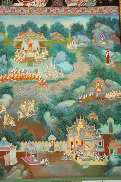 จิตรกรรมฝาผนังและศิลปกรรมภายในพระอุโบสถหินอ่อนจตุรมุข วัดจุฬามณี
