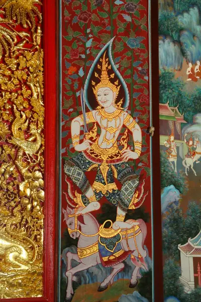 จิตรกรรมฝาผนังและศิลปกรรมภายในพระอุโบสถหินอ่อนจตุรมุข วัดจุฬามณี