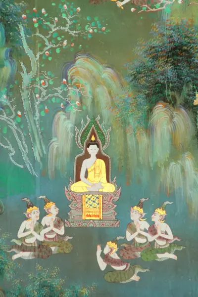 จิตรกรรมฝาผนังและศิลปกรรมภายในพระอุโบสถหินอ่อนจตุรมุข วัดจุฬามณี
