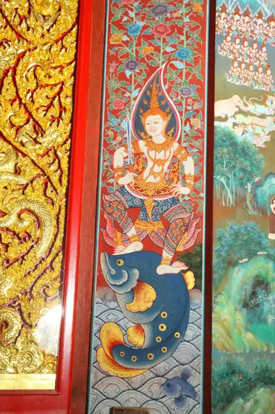 จิตรกรรมฝาผนังและศิลปกรรมภายในพระอุโบสถหินอ่อนจตุรมุข วัดจุฬามณี