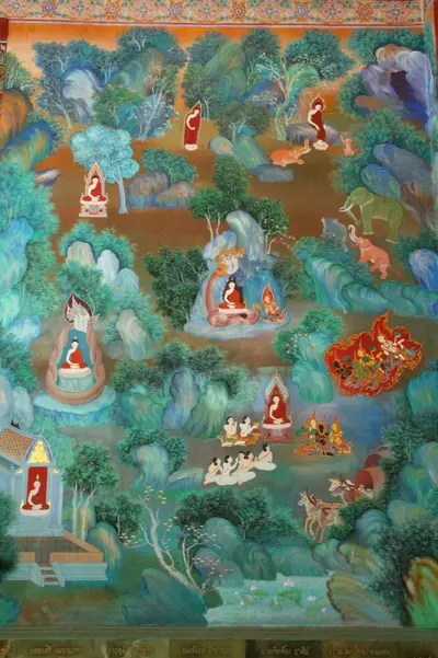 จิตรกรรมฝาผนังและศิลปกรรมภายในพระอุโบสถหินอ่อนจตุรมุข วัดจุฬามณี