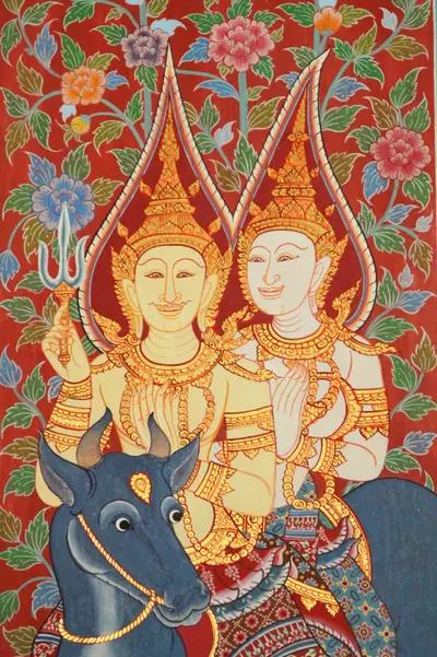 จิตรกรรมฝาผนังและศิลปกรรมภายในพระอุโบสถหินอ่อนจตุรมุข วัดจุฬามณี