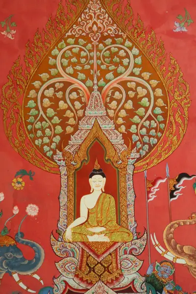 จิตรกรรมฝาผนังและศิลปกรรมภายในพระอุโบสถหินอ่อนจตุรมุข วัดจุฬามณี