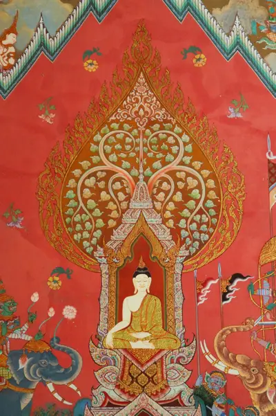 จิตรกรรมฝาผนังและศิลปกรรมภายในพระอุโบสถหินอ่อนจตุรมุข วัดจุฬามณี