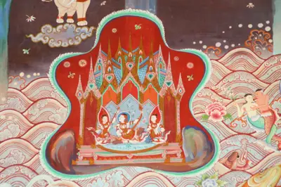 จิตรกรรมฝาผนังและศิลปกรรมภายในพระอุโบสถหินอ่อนจตุรมุข วัดจุฬามณี