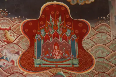 จิตรกรรมฝาผนังและศิลปกรรมภายในพระอุโบสถหินอ่อนจตุรมุข วัดจุฬามณี