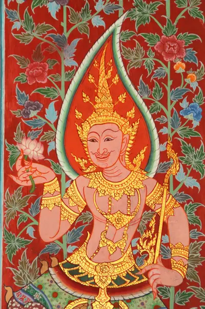 จิตรกรรมฝาผนังและศิลปกรรมภายในพระอุโบสถหินอ่อนจตุรมุข วัดจุฬามณี