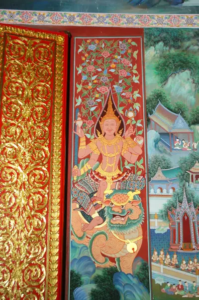 จิตรกรรมฝาผนังและศิลปกรรมภายในพระอุโบสถหินอ่อนจตุรมุข วัดจุฬามณี