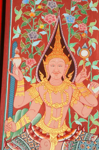 จิตรกรรมฝาผนังและศิลปกรรมภายในพระอุโบสถหินอ่อนจตุรมุข วัดจุฬามณี