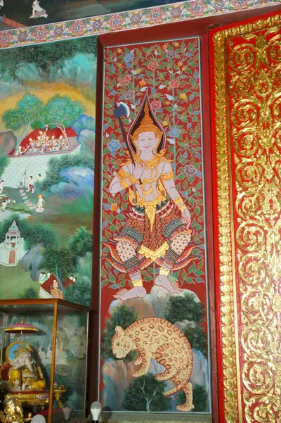 จิตรกรรมฝาผนังและศิลปกรรมภายในพระอุโบสถหินอ่อนจตุรมุข วัดจุฬามณี