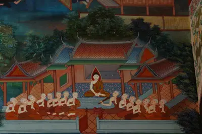 จิตรกรรมฝาผนังและศิลปกรรมภายในพระอุโบสถหินอ่อนจตุรมุข วัดจุฬามณี