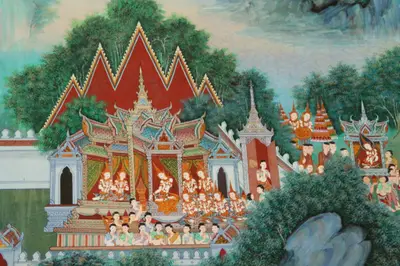 จิตรกรรมฝาผนังและศิลปกรรมภายในพระอุโบสถหินอ่อนจตุรมุข วัดจุฬามณี