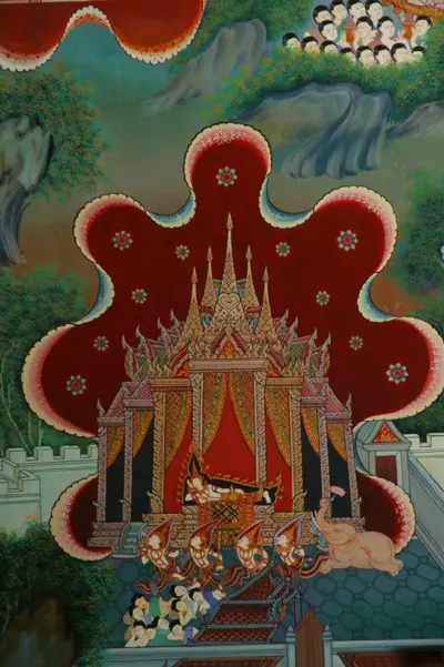 จิตรกรรมฝาผนังและศิลปกรรมภายในพระอุโบสถหินอ่อนจตุรมุข วัดจุฬามณี