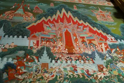 จิตรกรรมฝาผนังและศิลปกรรมภายในพระอุโบสถหินอ่อนจตุรมุข วัดจุฬามณี