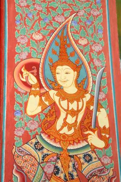จิตรกรรมฝาผนังและศิลปกรรมภายในพระอุโบสถหินอ่อนจตุรมุข วัดจุฬามณี