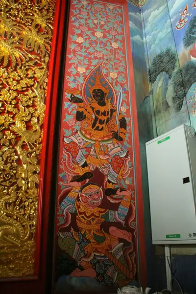 จิตรกรรมฝาผนังและศิลปกรรมภายในพระอุโบสถหินอ่อนจตุรมุข วัดจุฬามณี