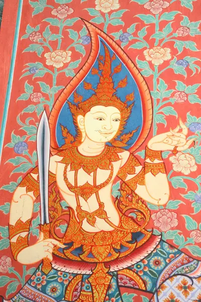 จิตรกรรมฝาผนังและศิลปกรรมภายในพระอุโบสถหินอ่อนจตุรมุข วัดจุฬามณี