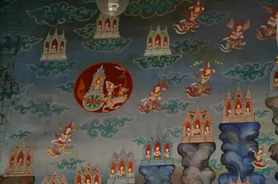 จิตรกรรมฝาผนังและศิลปกรรมภายในพระอุโบสถหินอ่อนจตุรมุข วัดจุฬามณี