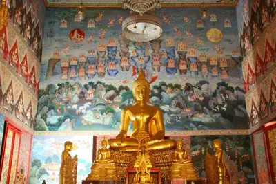 จิตรกรรมฝาผนังและศิลปกรรมภายในพระอุโบสถหินอ่อนจตุรมุข วัดจุฬามณี