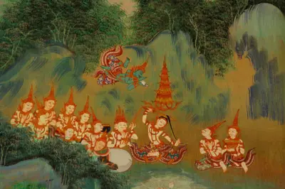 จิตรกรรมฝาผนังและศิลปกรรมภายในพระอุโบสถหินอ่อนจตุรมุข วัดจุฬามณี