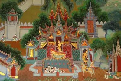 จิตรกรรมฝาผนังและศิลปกรรมภายในพระอุโบสถหินอ่อนจตุรมุข วัดจุฬามณี