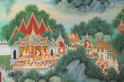 จิตรกรรมฝาผนังและศิลปกรรมภายในพระอุโบสถหินอ่อนจตุรมุข วัดจุฬามณี