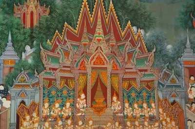 จิตรกรรมฝาผนังและศิลปกรรมภายในพระอุโบสถหินอ่อนจตุรมุข วัดจุฬามณี