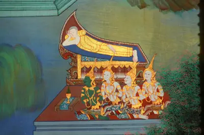 จิตรกรรมฝาผนังและศิลปกรรมภายในพระอุโบสถหินอ่อนจตุรมุข วัดจุฬามณี