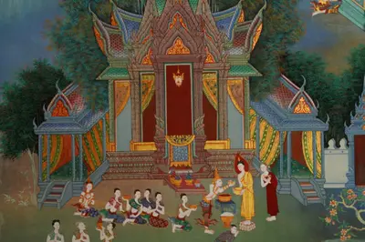 จิตรกรรมฝาผนังและศิลปกรรมภายในพระอุโบสถหินอ่อนจตุรมุข วัดจุฬามณี