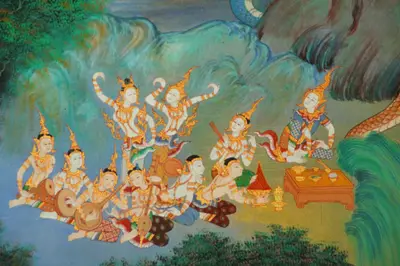 จิตรกรรมฝาผนังและศิลปกรรมภายในพระอุโบสถหินอ่อนจตุรมุข วัดจุฬามณี