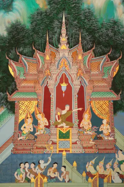 จิตรกรรมฝาผนังและศิลปกรรมภายในพระอุโบสถหินอ่อนจตุรมุข วัดจุฬามณี
