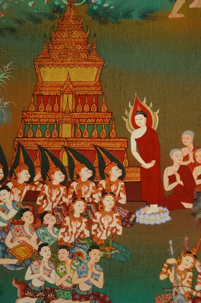 จิตรกรรมฝาผนังและศิลปกรรมภายในพระอุโบสถหินอ่อนจตุรมุข วัดจุฬามณี